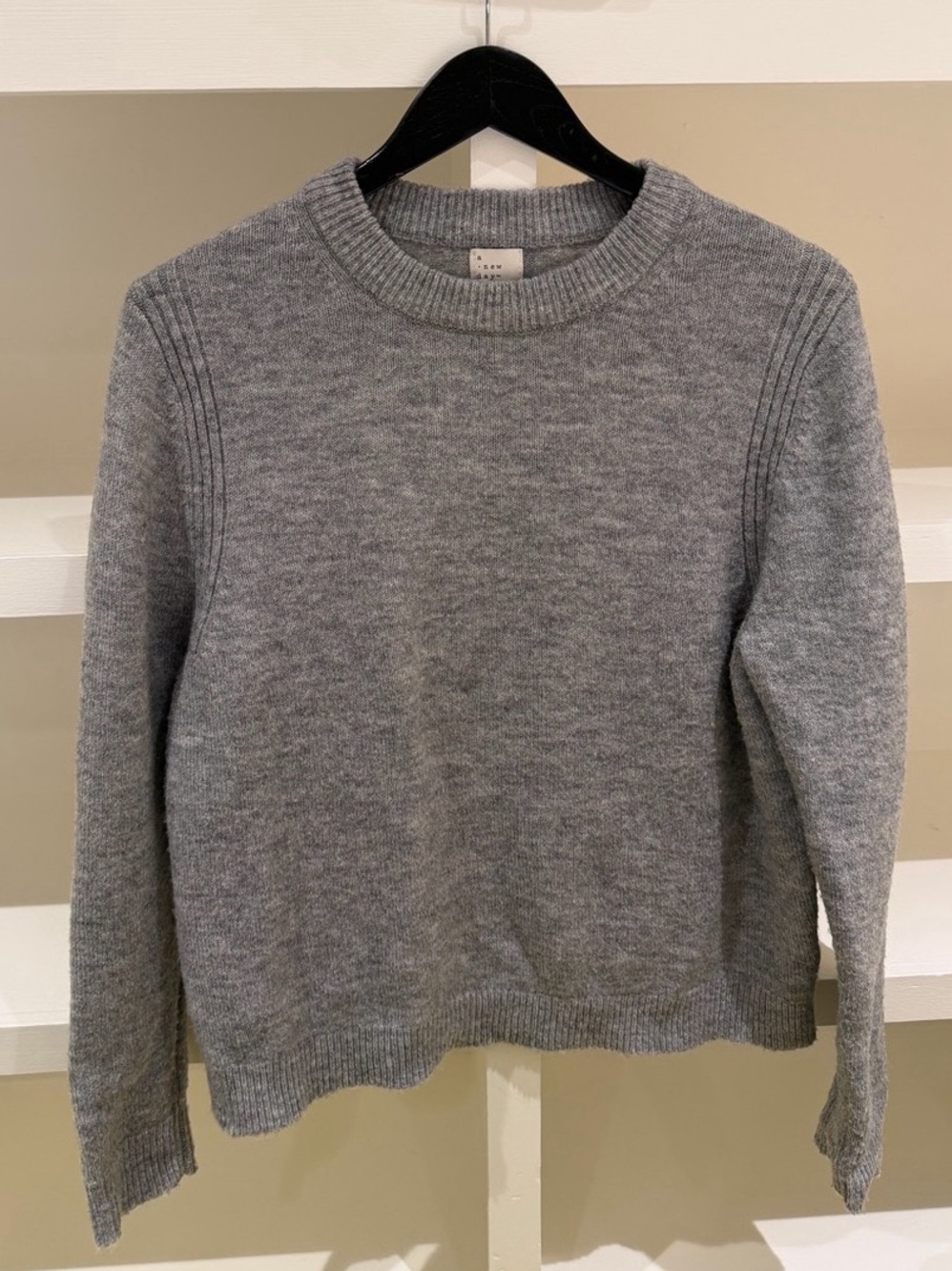 a new day gray crew neck sweater (size medium)